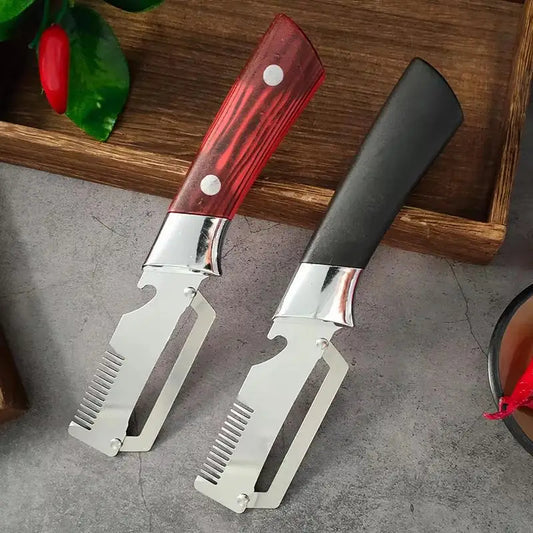 1Pcs Sharp Blade Stainless Steel Kitchen Fruit Vegetable Peeler Plastic Handle Comfortable Grip For Home Daily Use