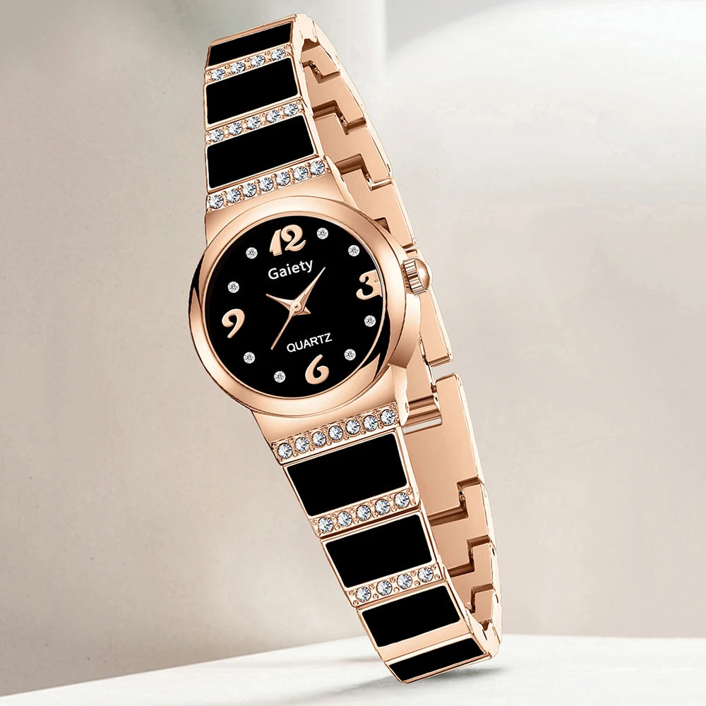 1PCS Trendy Fashion Luxury Digital Scale Circular Dial Women's Quartz Watch Suitable for Daily Clothing Matching Perfect Gift
