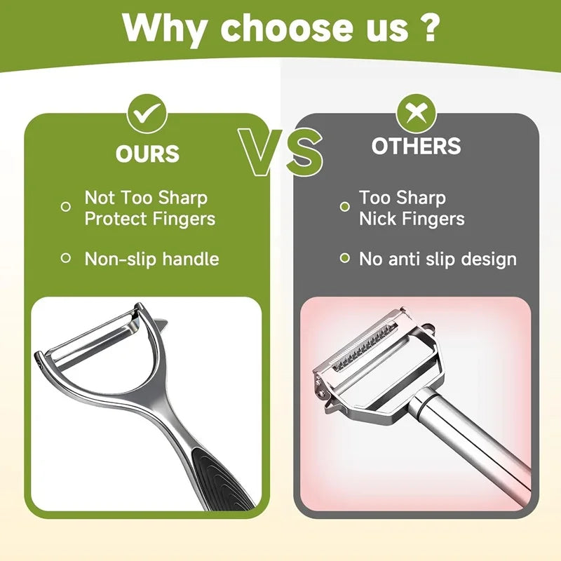 Stainless Steel Vegetable Peeler Home Potato Peeler Multifunctional Carrot Grater Fruit Tool Gourmet Pelador Kitchen Accessories