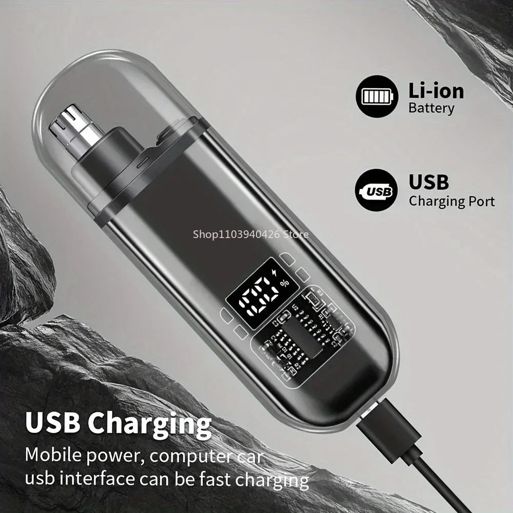 Electric Nose & Ear Trimmers for Men USB Rechargeable Portable Mini Compact Design with Fast Charge Electric Grooming Kit