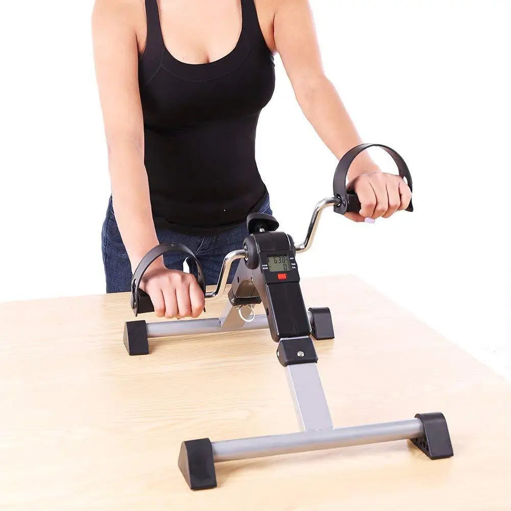 Wholesale Portable Leg Pedal Exerciser with LCD Display, Practical Fitness & Rehabilitation Equipment for Home Gym Training