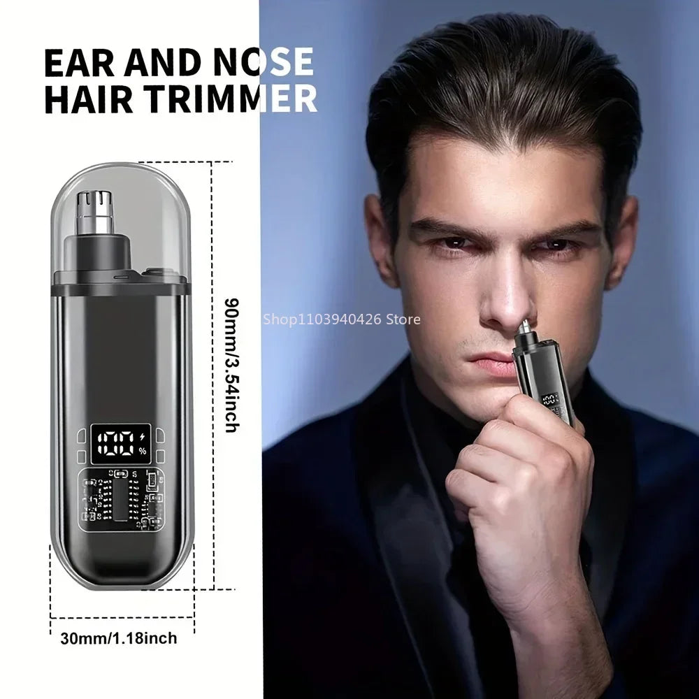 Electric Nose & Ear Trimmers for Men USB Rechargeable Portable Mini Compact Design with Fast Charge Electric Grooming Kit
