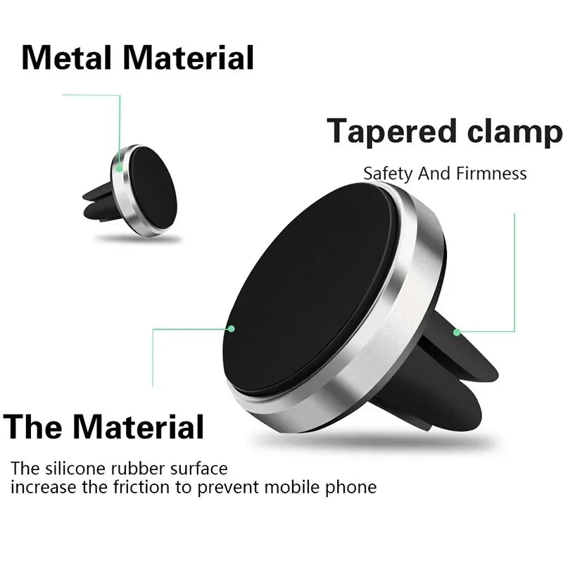 Magnetic Car Phone Holder Universal Mobile Phone Air Vent Mount Holder In Car Smartphone Stand Magnet Holder For iPhone Samsung