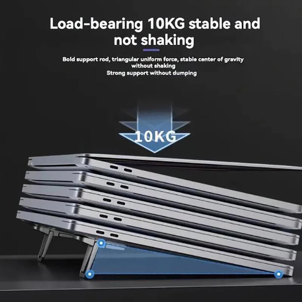 2pcs Mini Foldable Laptop Stand Portable Notebook Keyboard Holder Adjustable Riser Cooling Bracket Universal for Laptop Tablet