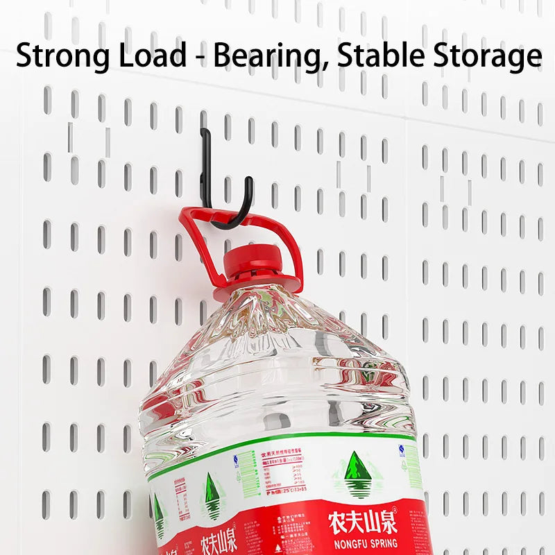 Wall-Mounted Pegboard Organizer for Tool Rooms, with Over 100 Accessories for Free Combination, Ideal for Crafts Storage