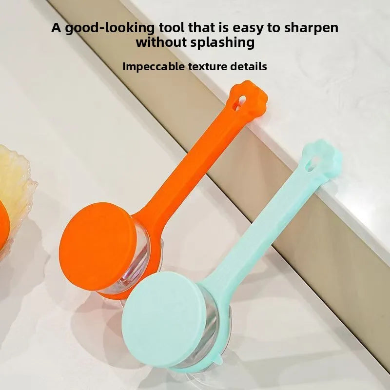 Multi-functional Fruit Vegetable Peeler with Peel Storage No Splashing Hanging Design Easy To Clean Potato Eye Remover Kitchen