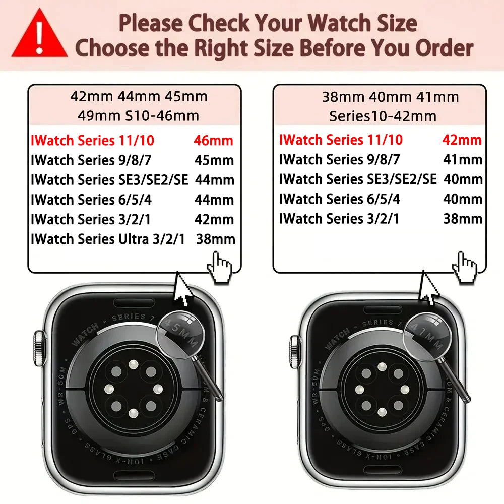 Silicone Strap For Apple Watch Bands 46mm 45mm 44mm 42mm 41mm 40mm 38mm Sport Correa Bracelet iWatch Series 11 10 9 8 7 6 SE 5 4